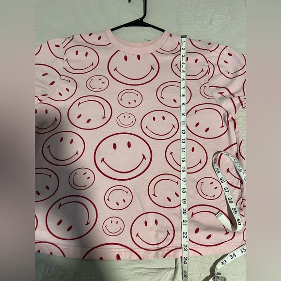 ASOS Smiley Pink Sweatshirt T Shirt SZ 8 EUC - Picture 6 of 6